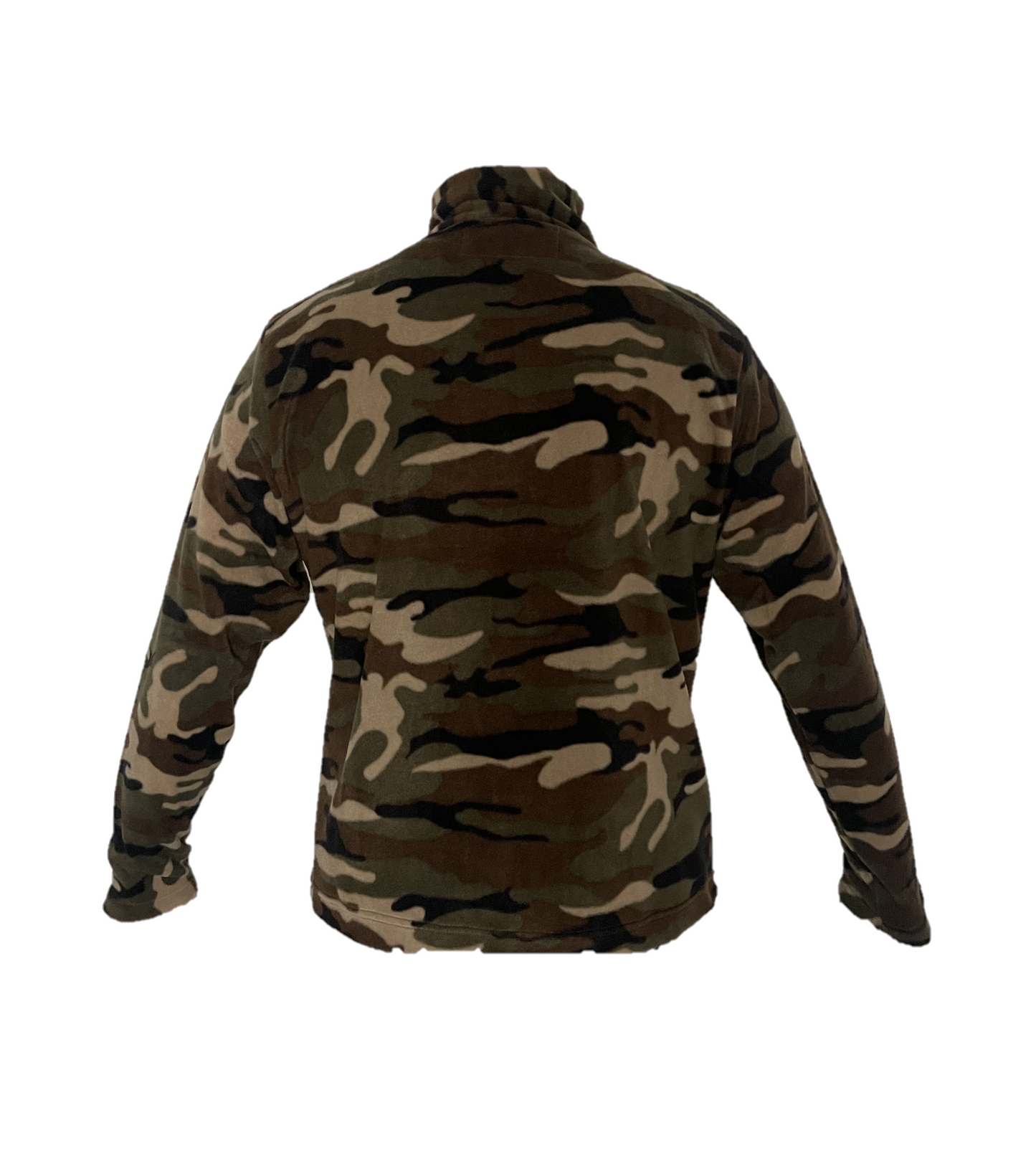Lupetto in micropile uomo con zip militare
