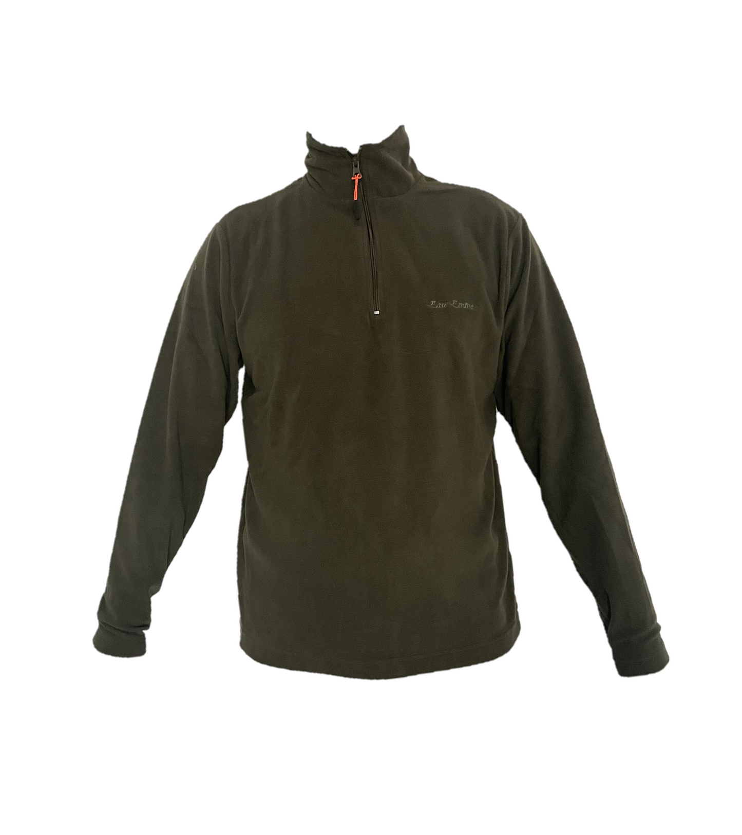Lupetto in micropile uomo con zip verde
