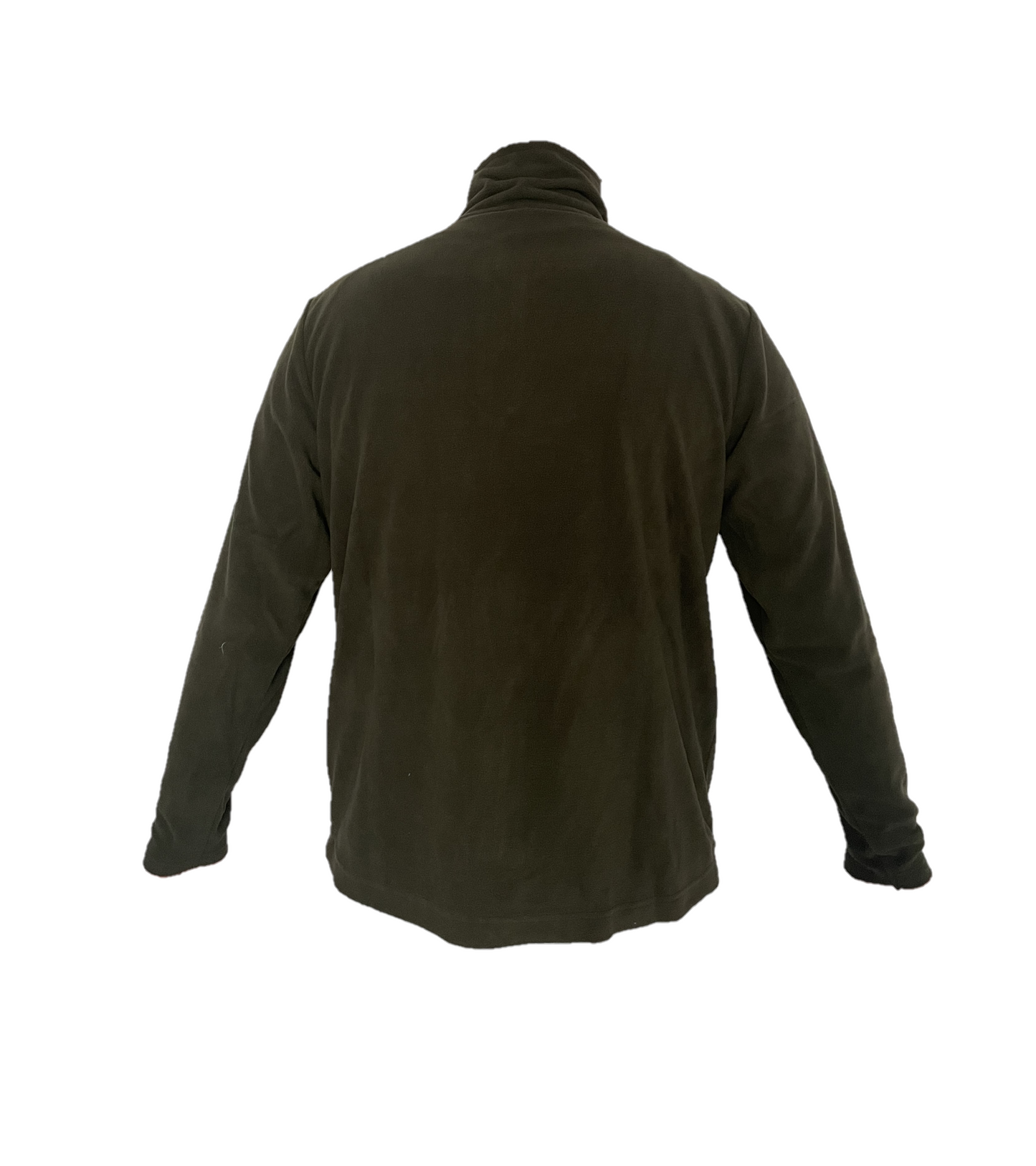 Lupetto in micropile uomo con zip verde