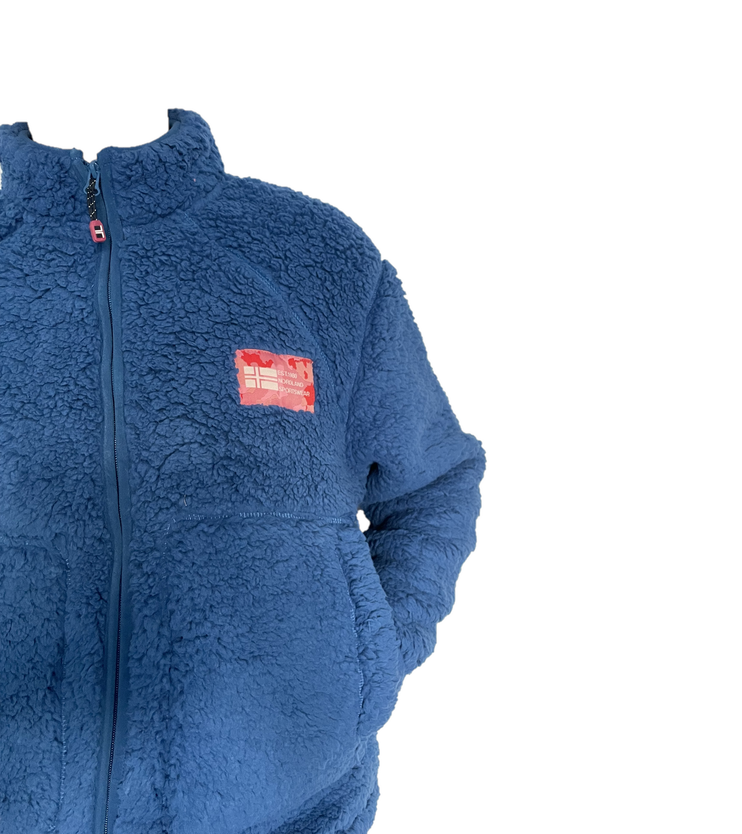Giacca pile donna Sherpa Royal Blu