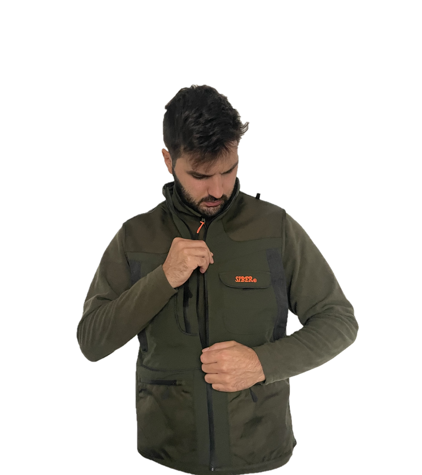 Gilet Siber in Softshell uomo elasticizzato idrorepellente con applicazioni in cordura