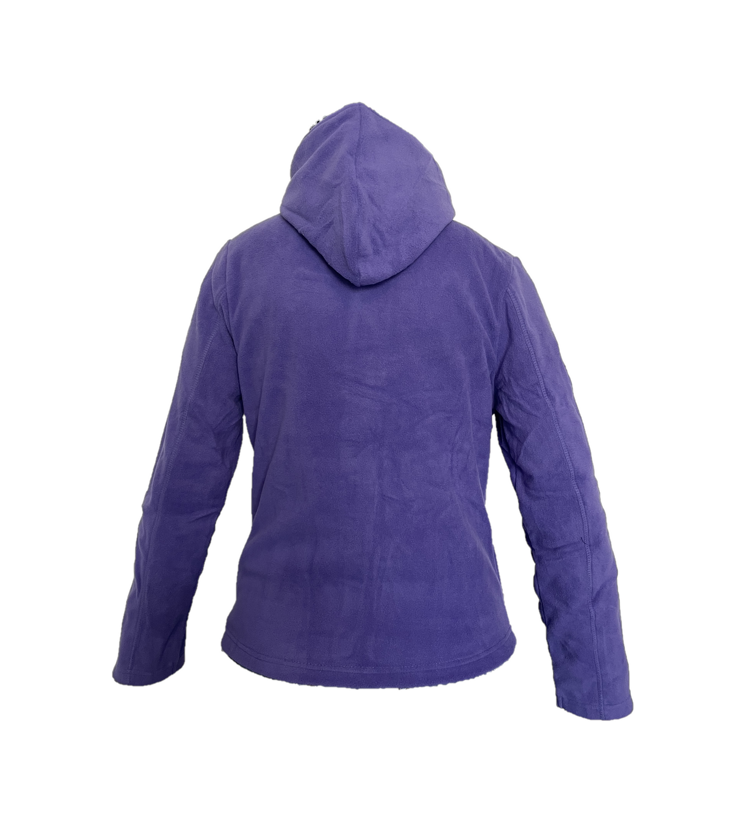 Giacca pile donna Diana con cappuccio viola