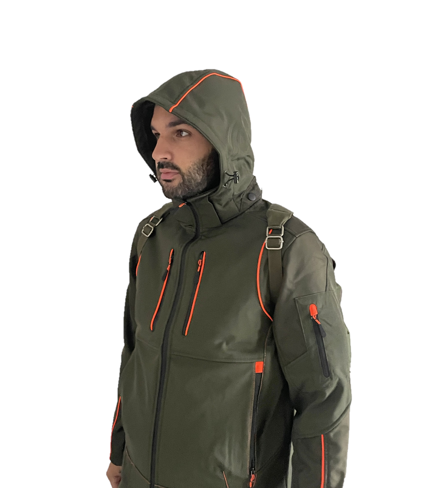 Giacca Tecnica uomo Siber Softshell Idrorepellente Verde