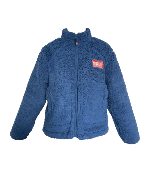 Giacca pile donna Sherpa Royal Blu