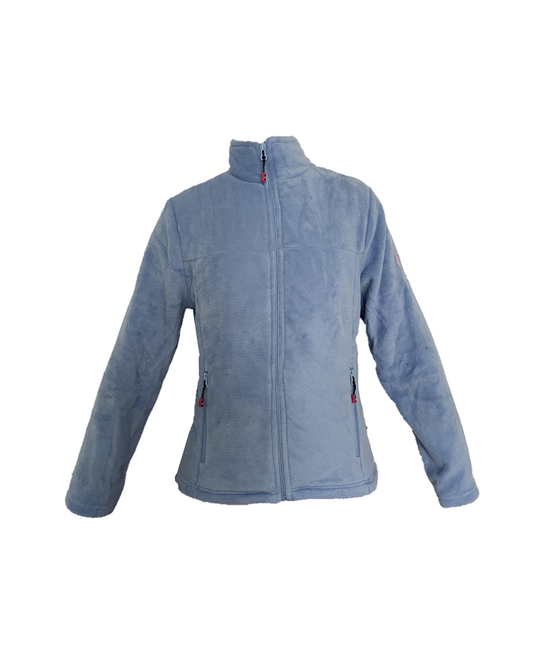 Giacca pile donna Aura Azzurro