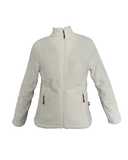 Giacca pile donna Aura Bianco