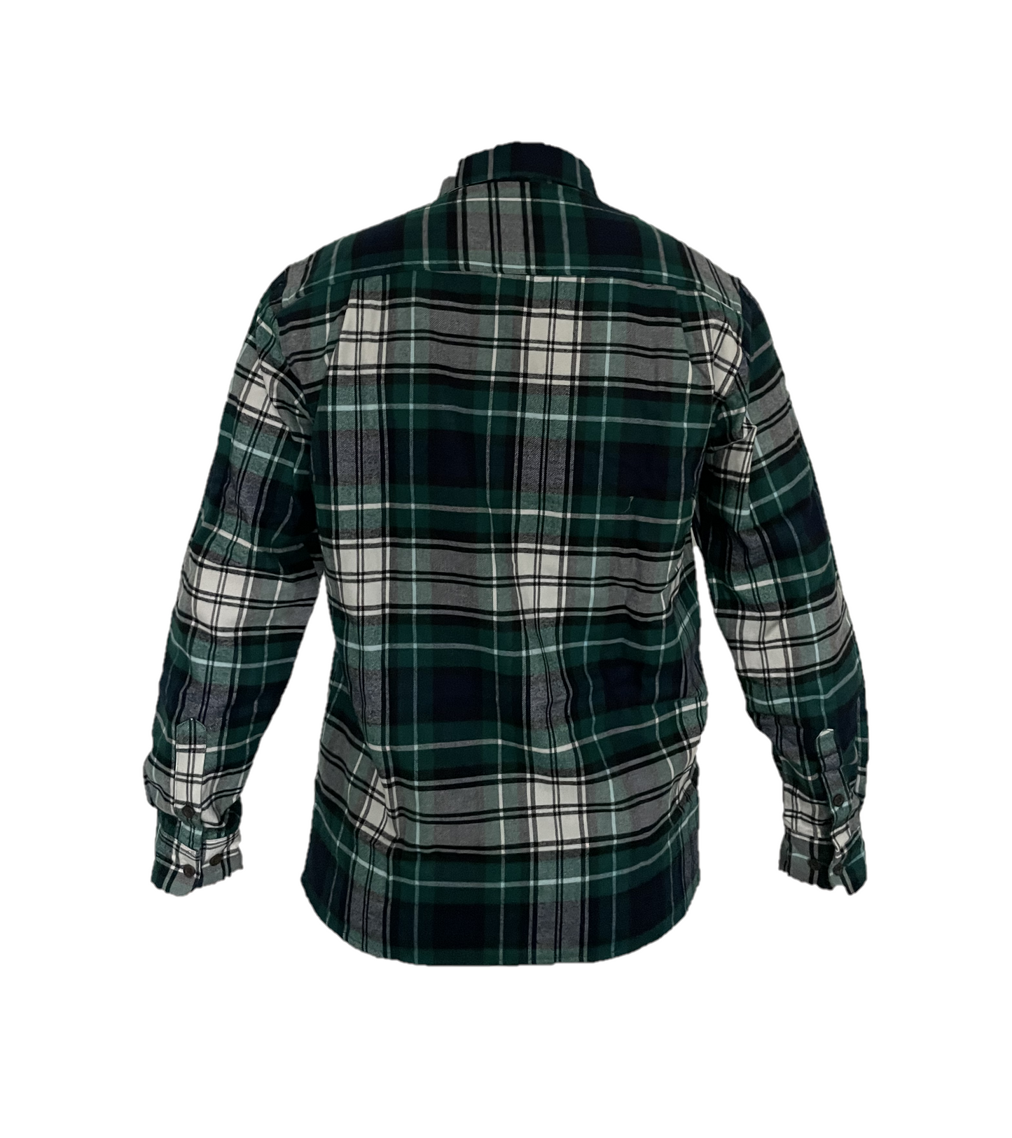 Camicia Scozzese in flanella Verde uomo 200gsm