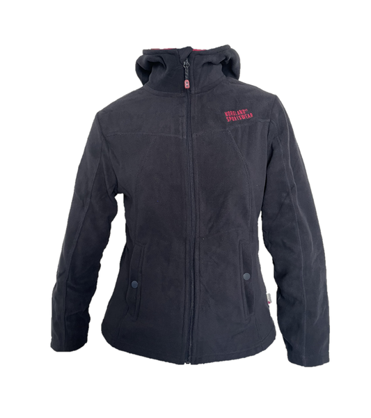 Giacca pile donna Diana con cappuccio Blu navy