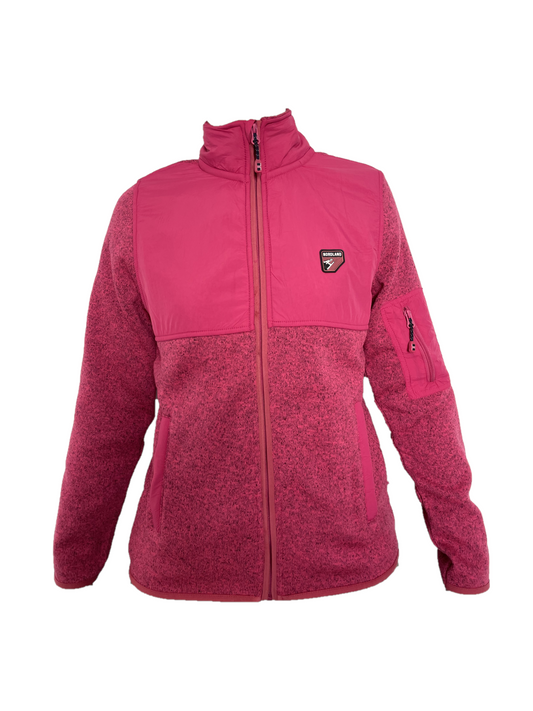 Giacca pile tech donna Atena Rosa acceso
