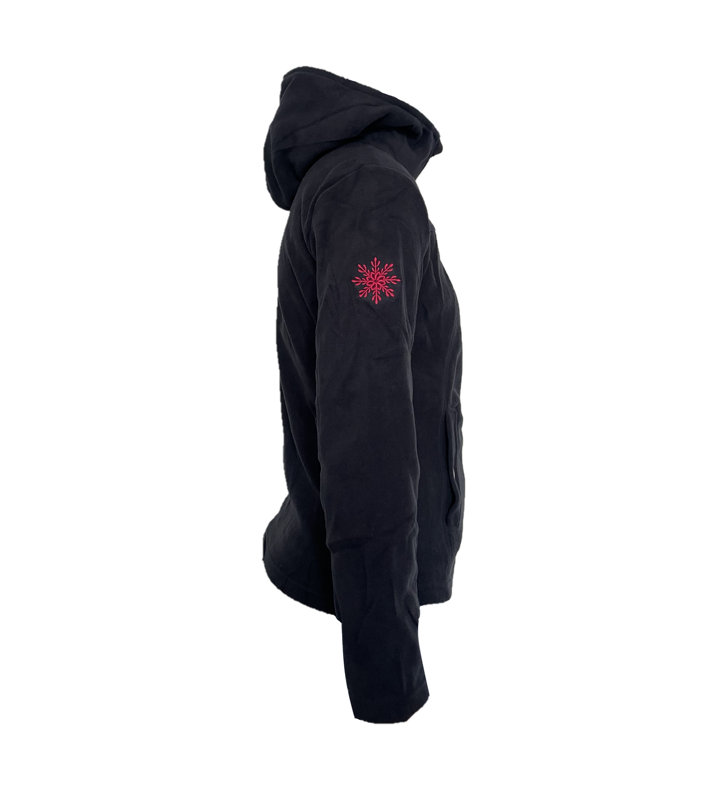 Giacca pile donna Diana con cappuccio Blu navy