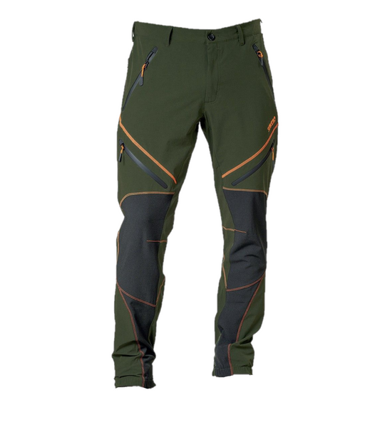 Pantalone uomo Siber Softshell Con Rinforzi Verde