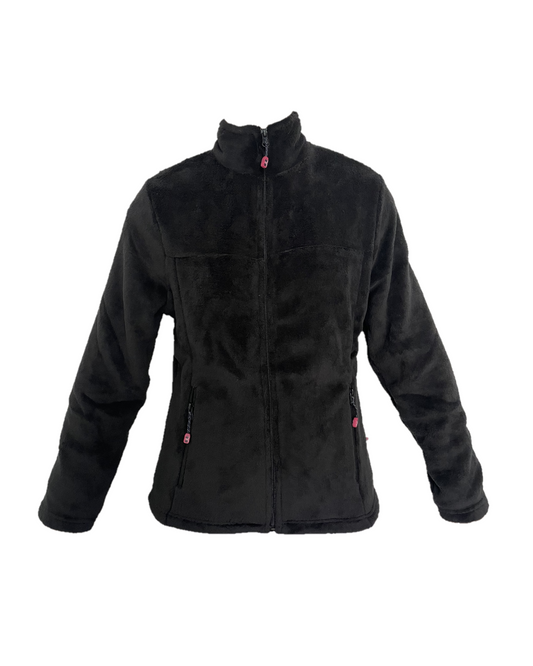 Giacca pile donna Aura Nero