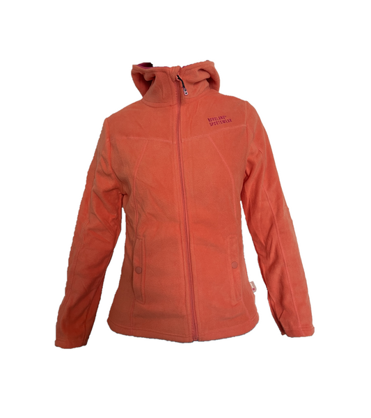 Giacca pile donna Diana con cappuccio Pesca