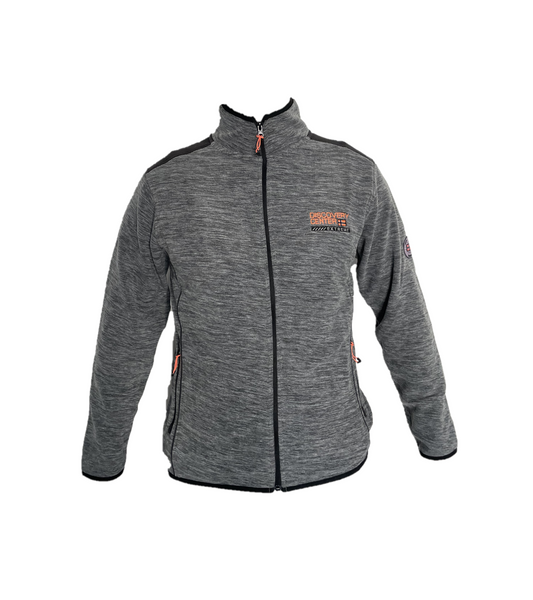 Giacca pile Melange Tonale uomo Nero